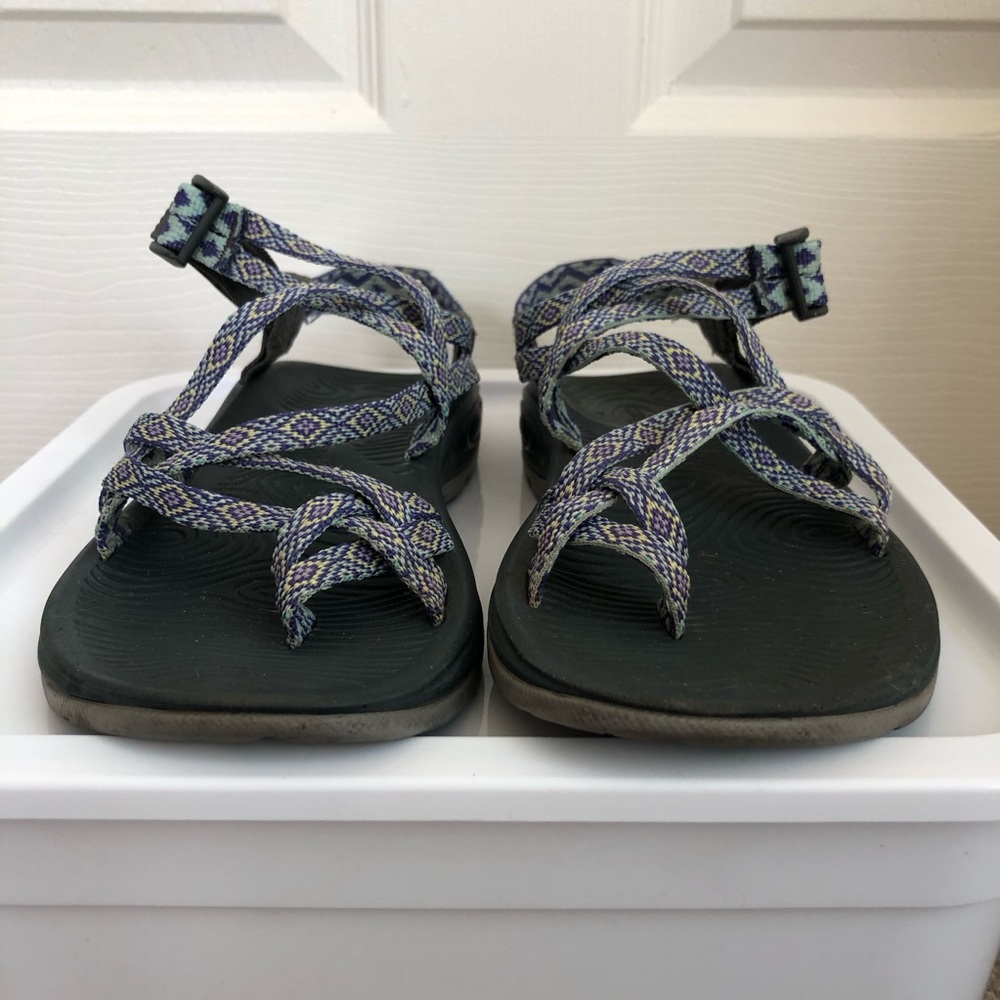 Chaco ZVOLV X2 Womens Sandals friendship bracelet pattern double strap - Picture 3 of 7